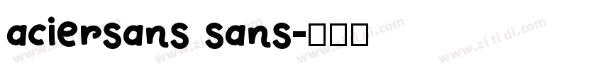 aciersans sans字体转换
